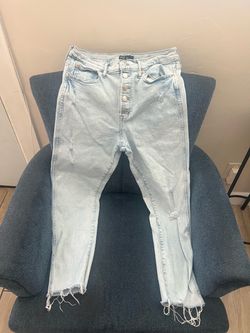 GAP Light Wash Distressed Skinny Jeans