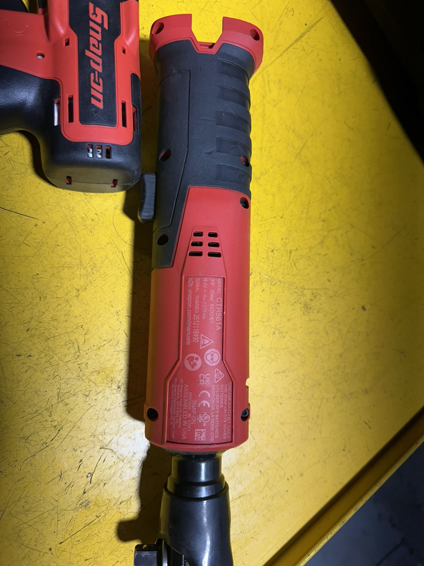 NEW Snap-on CTR861A 14.4V 3/8” Brushless Cordless Ratchet 