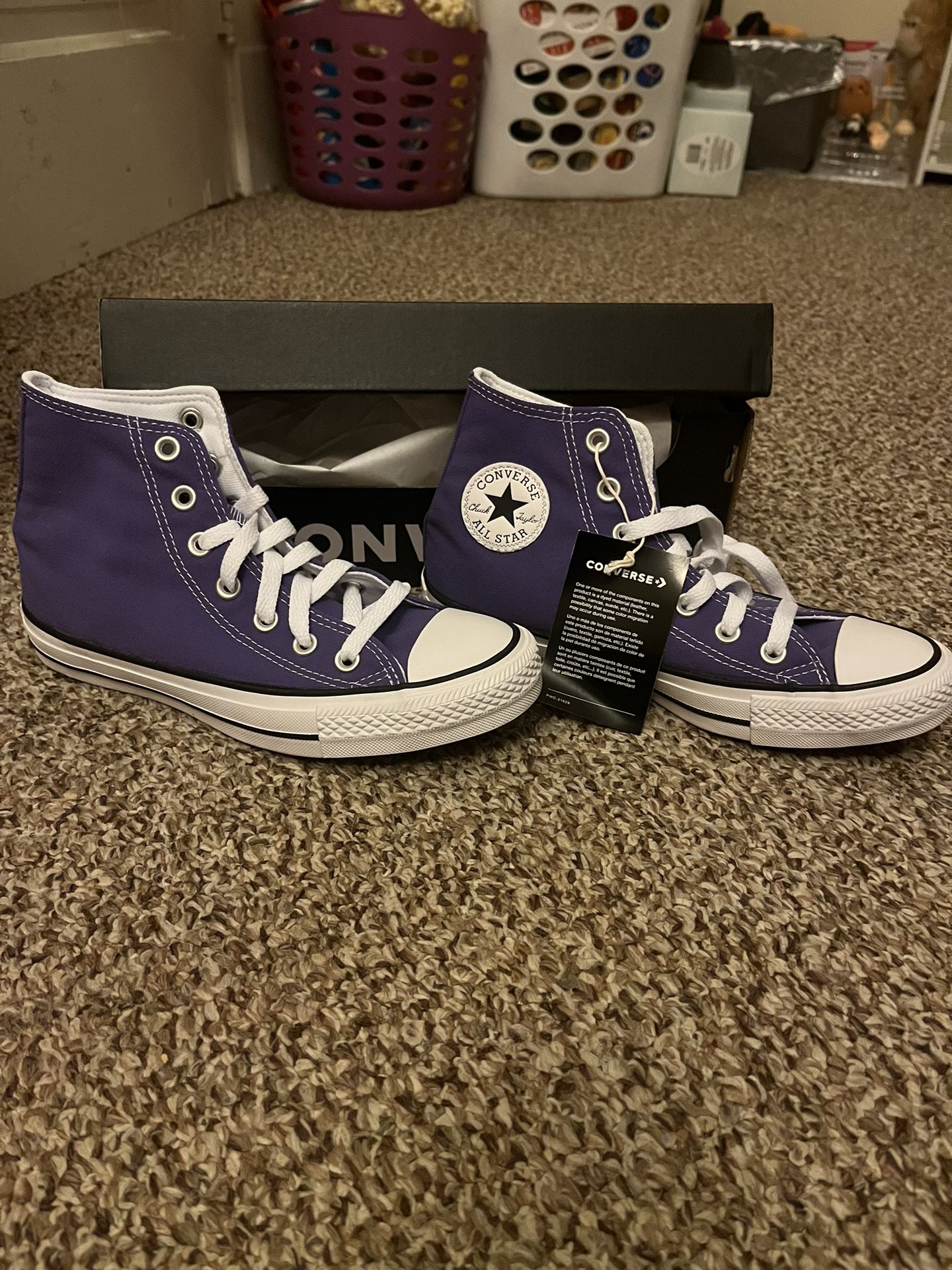 BRAND NEW Purple Converse