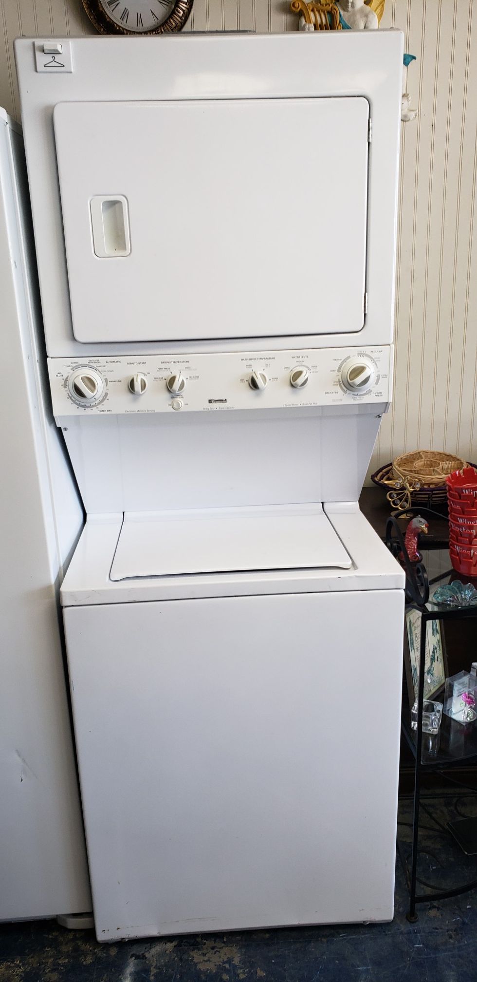 Kenmore stackable washer& dryer