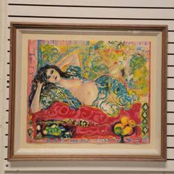 Judith Bledsoe Odalisque EA 53/60 Artist’s Proof Framed Graphic Work