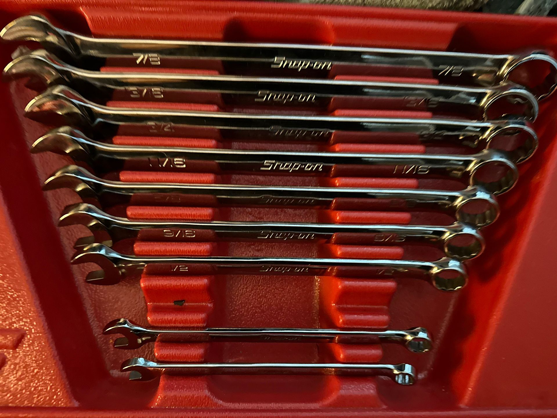 Snap On Sae Wrench Set New Never Used 