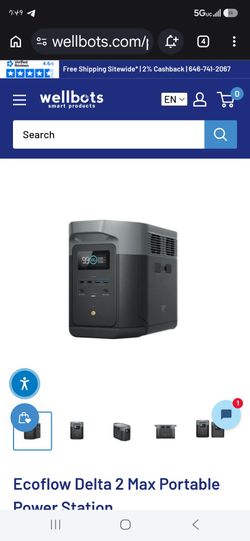 an EcoFlow DELTA 2 Max portable power station