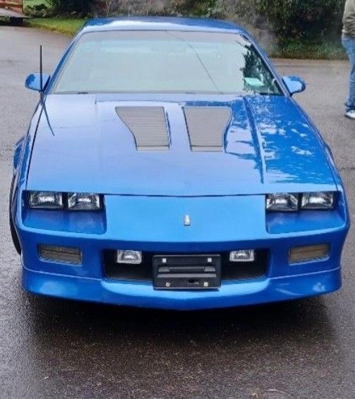 Blue 1989 Chevy Camero IROC-Z28