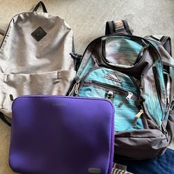 Backpacks and Laptop Bag 