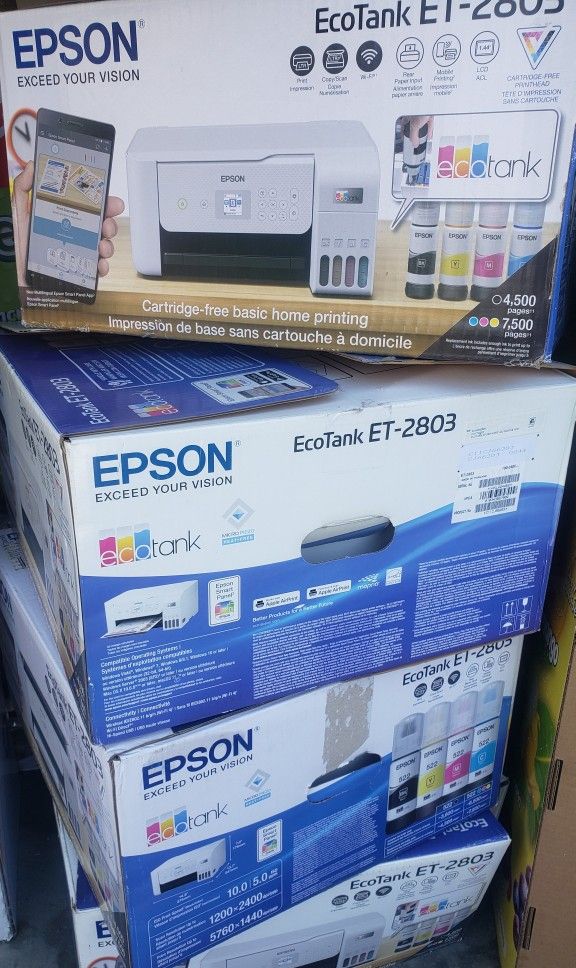 (4) 0f The Epson Ecotank Printers 2803 ( Blank Pages )