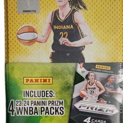 2023-24 Panini Prizm WNBA Caitlin Clark Factory Sealed Collectible - Yellow Tin
