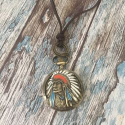 Indian Chief Leather Watch 