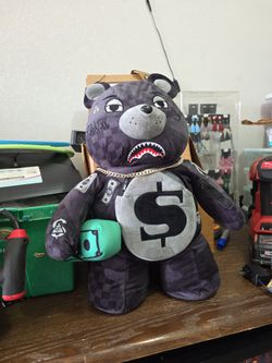 Producto: Sprayground 3AM Black Camo Money Bear Backpack Limited Edition.