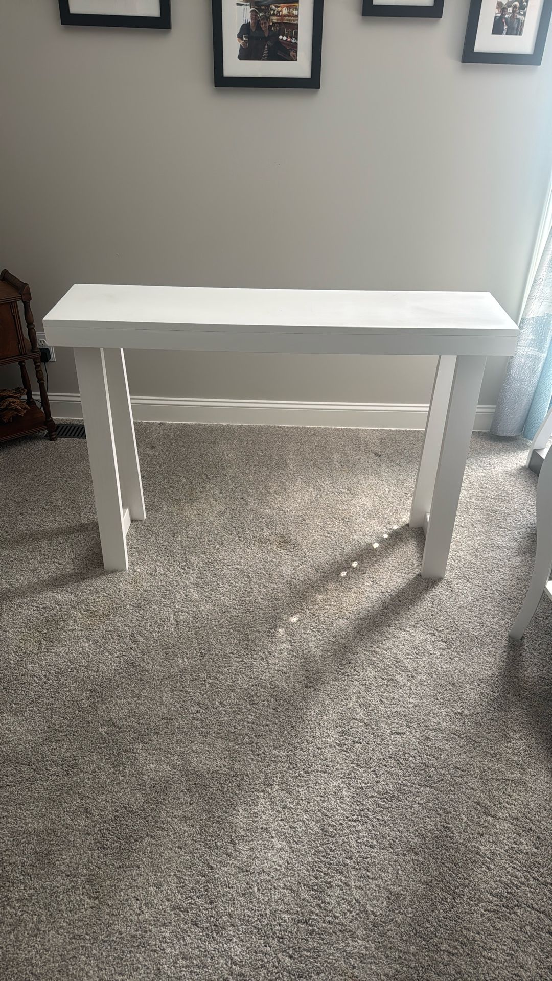 White Sofa Table