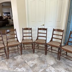 Antique Chairs - Six Matching-Price Reduced!