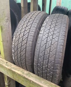 165 65 14 (2) HIGH TREAD all season used tires free installation