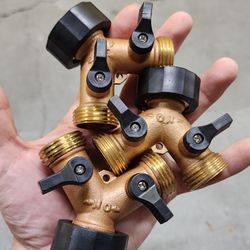 Brass Garden Hose Splitters 