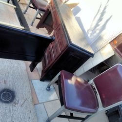 Bedroom Bed, Desk, Chairs