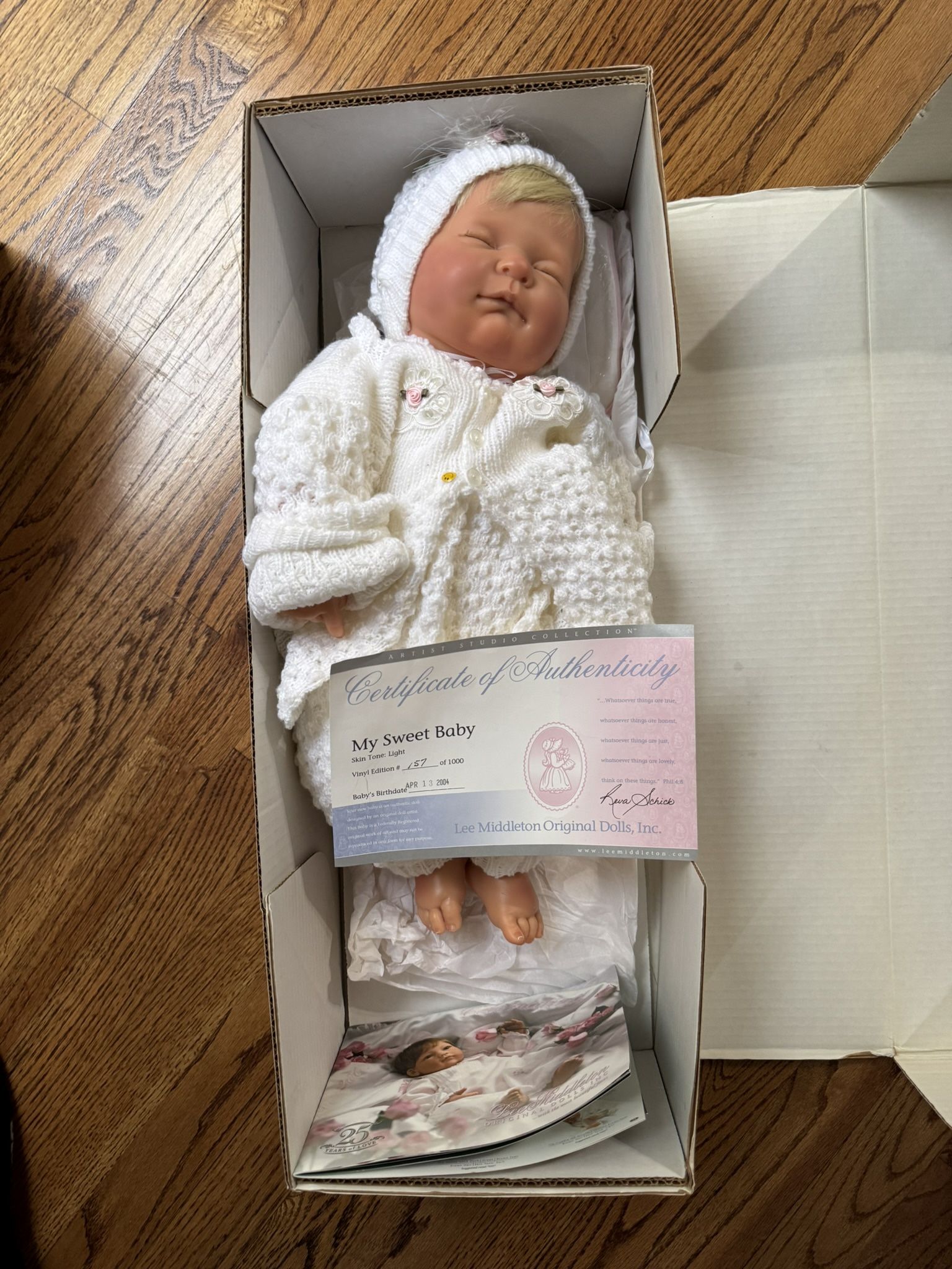 Lee Middleton Girl Doll sculpt by Reva Schick My Sweet Baby