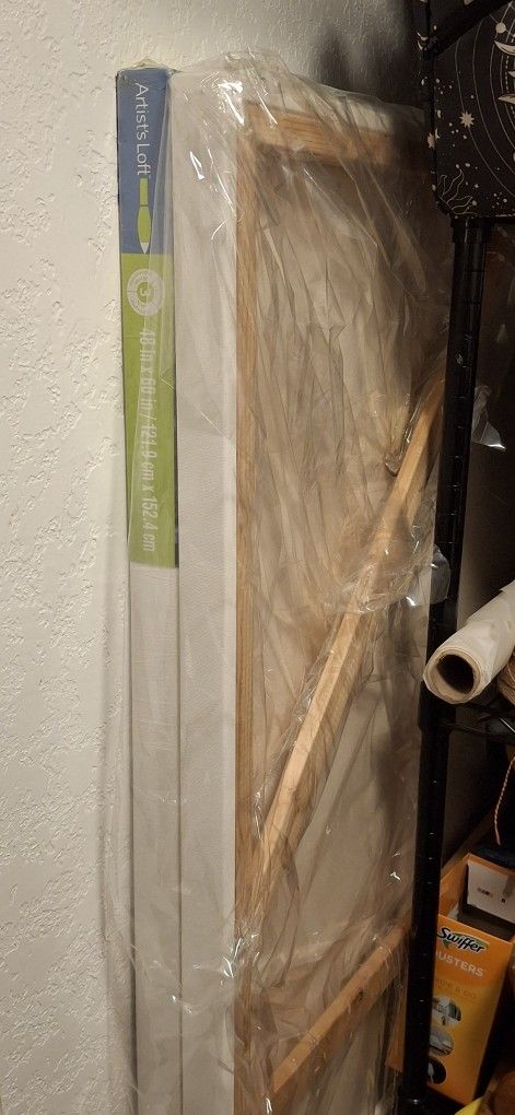 Two Artist's Loft Level 3, 48 InchX 60 Inch Canvases Still In Plastic. $170 for both, Worth $240 Plus