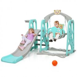 Cost way 3 in 1 Toddler Climber and Swing Set Slide Playset