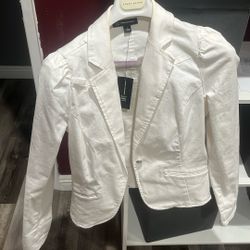 white jean jacket
