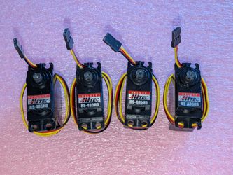 Lot of 4 HiTec Deluxe HS-485HB RC Servos 83 oz-in