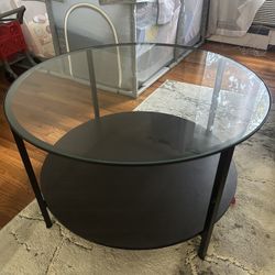 Glass Round Coffee Table 