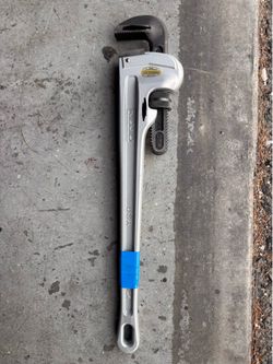 Ridgid 24” aluminum straight pipe wrench