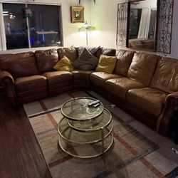 Leather Couch (Brown)