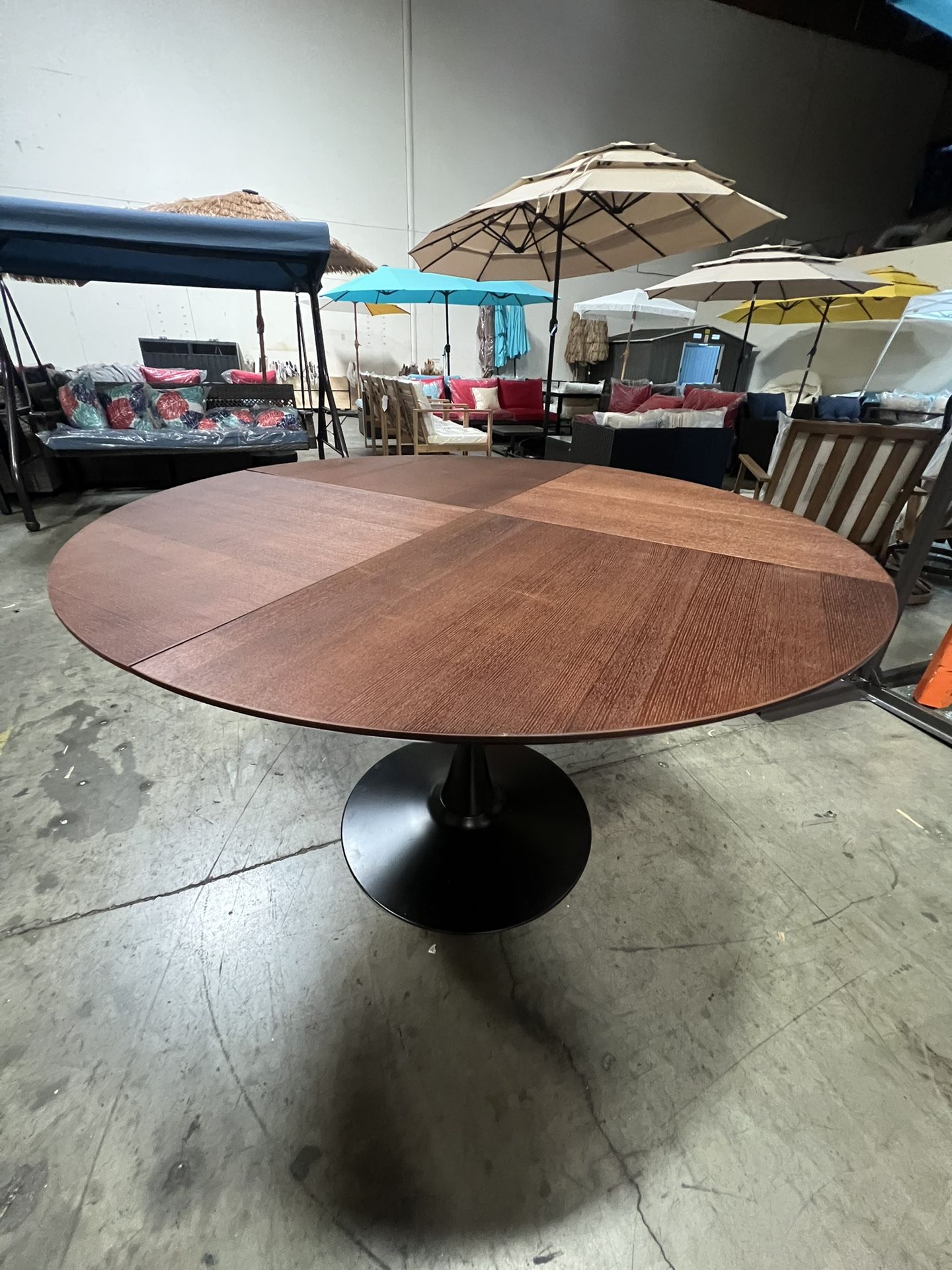 New 47” Round Wooden Dining Table