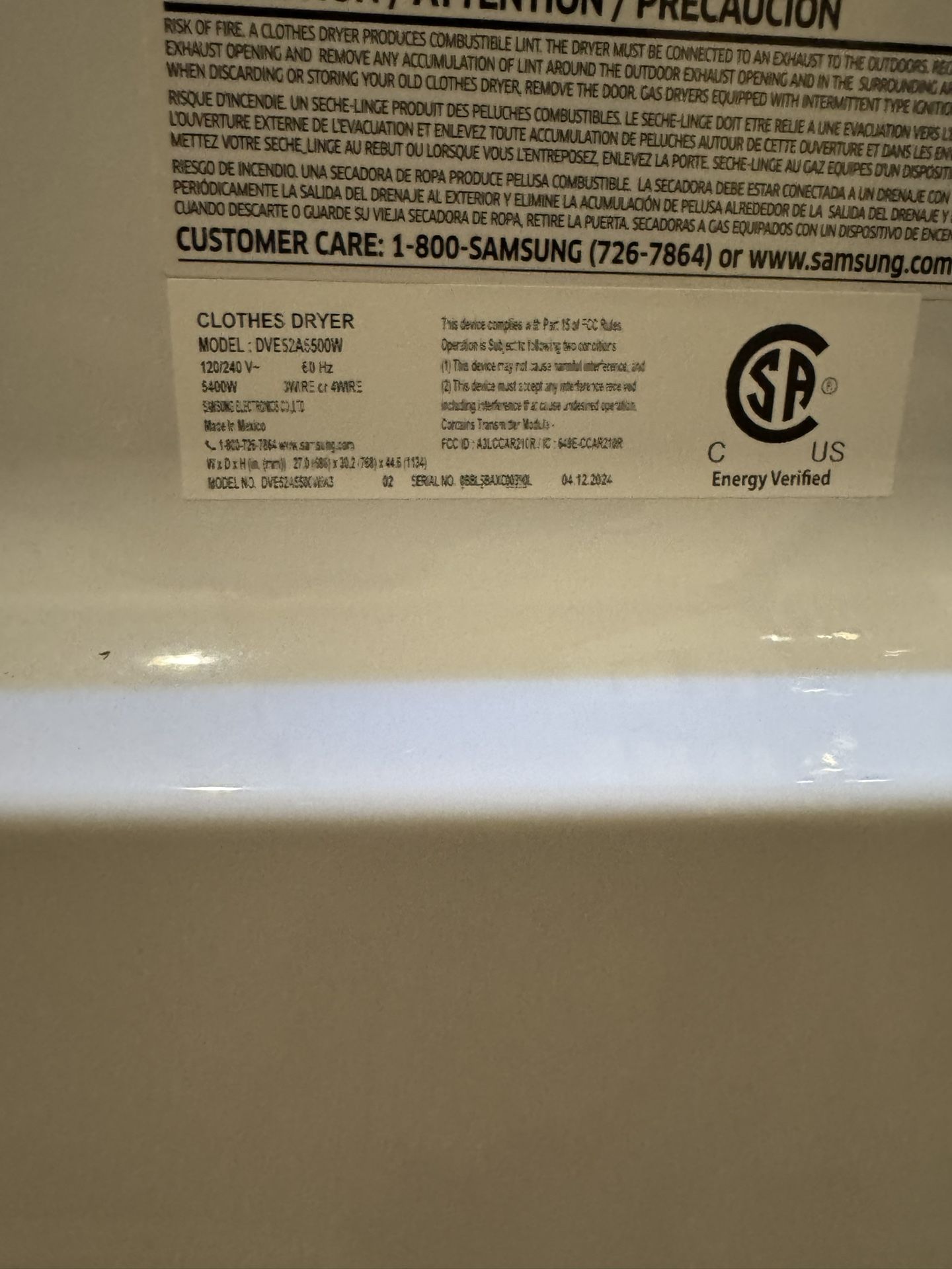 Samsung Washer And Dryer