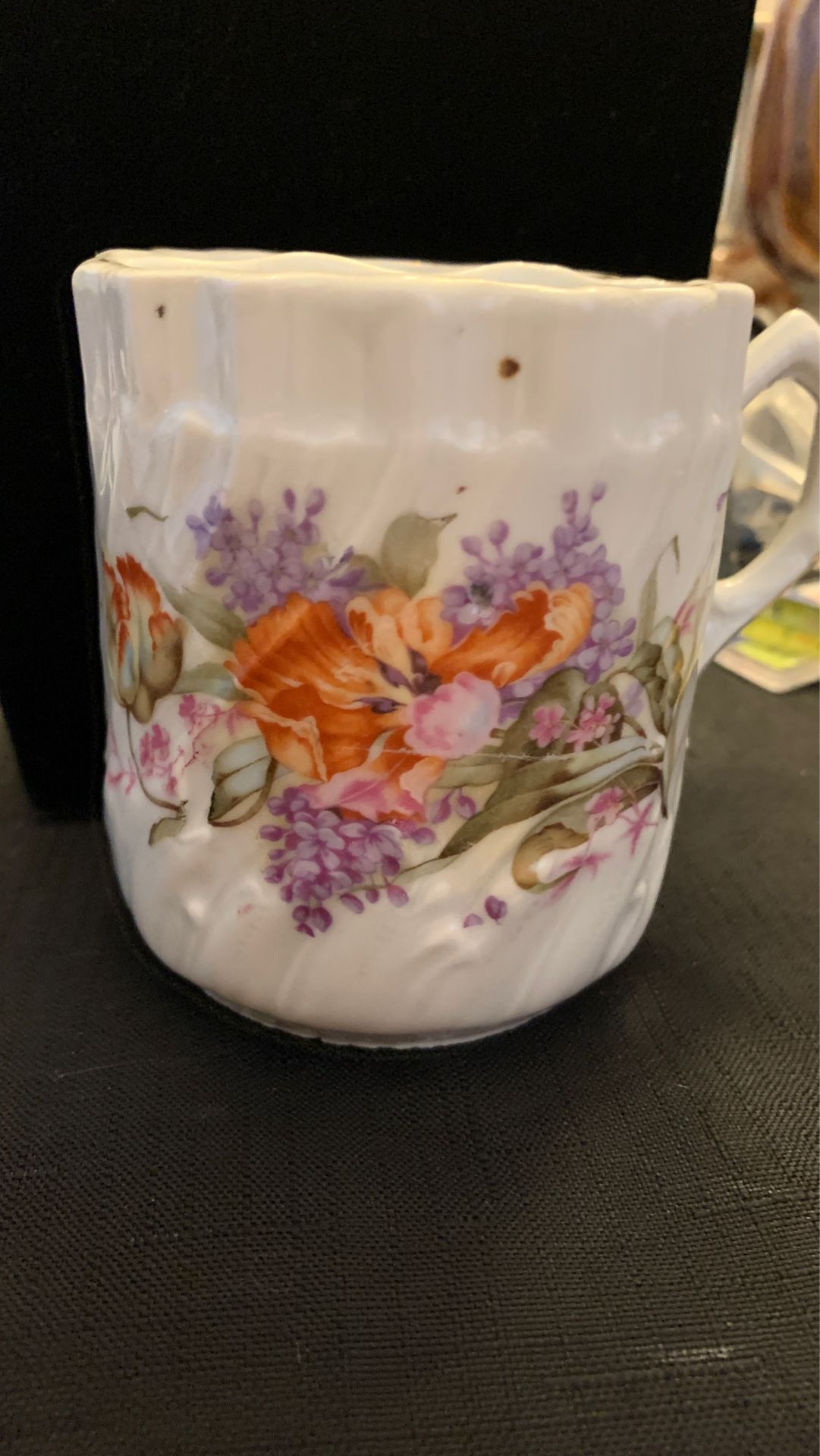 Vintage tea cup with tea bag holder porcelain Germany