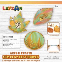 Clay Leaf Bowls Craft Kits