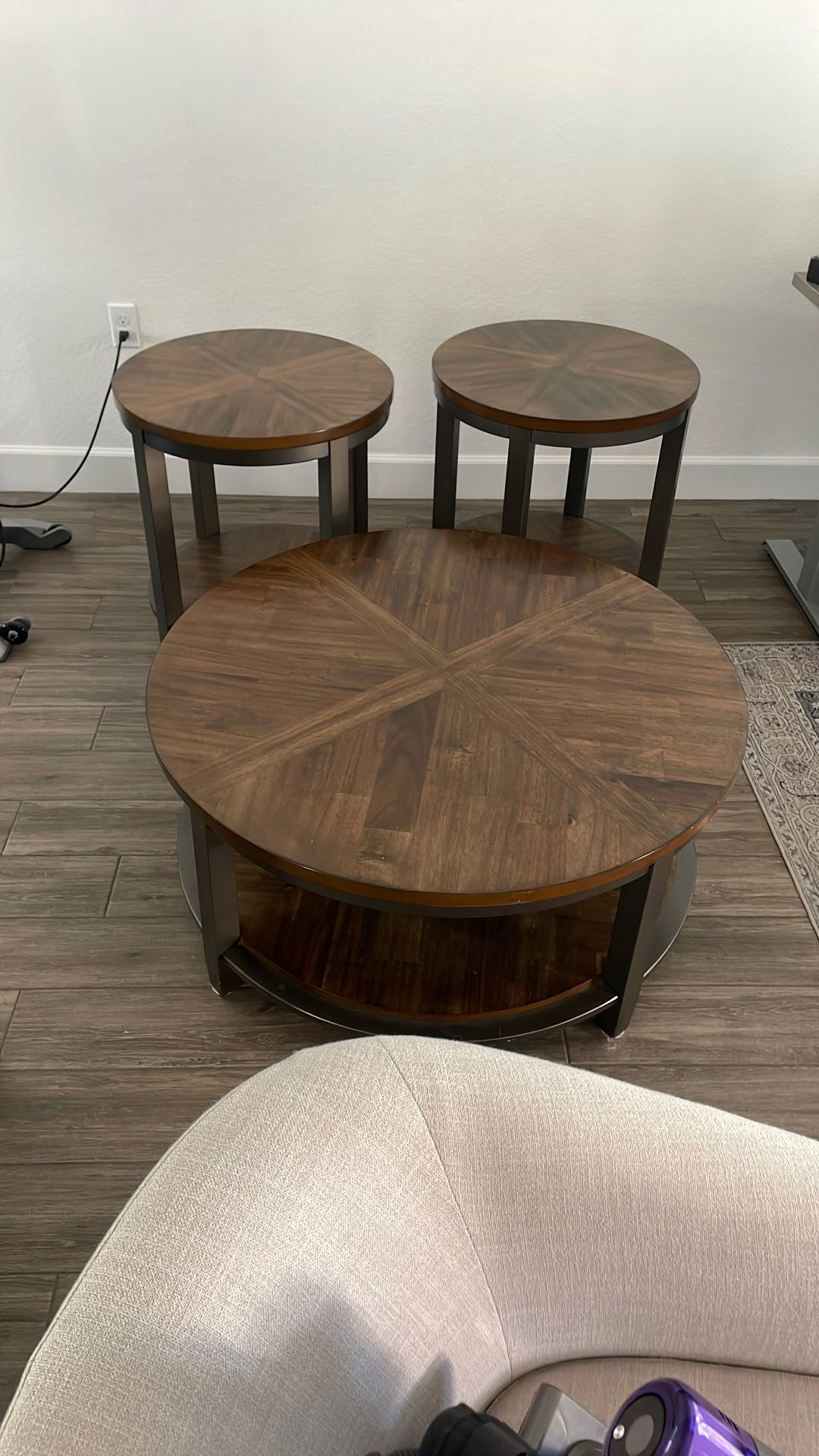Coffee Table & 2 End Tables