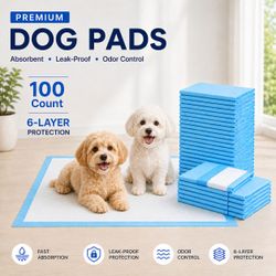 [NEW] 23.6" Dog Training Pee Pads - 100 Count
