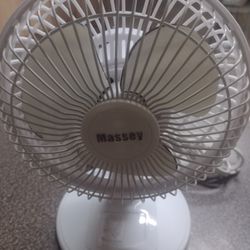 SMALL DESK FAN.  WORKING GOOD. $3