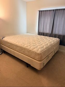 Cal King Size Bed Frame & Mattress – Great Condition – $50 OBO