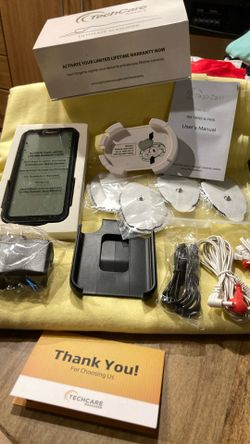 Tens Unit, Muscle Stimulator, TechCare, Touch X, Ultimate Massager, SM9079X. Bq