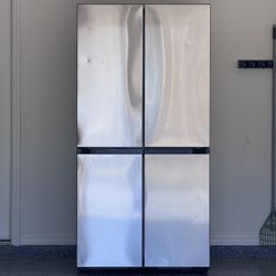 Samsung Bespoke French Door Refrigerator Stainless Steel 4-Door - TO REBUILD OR FOR PARTS