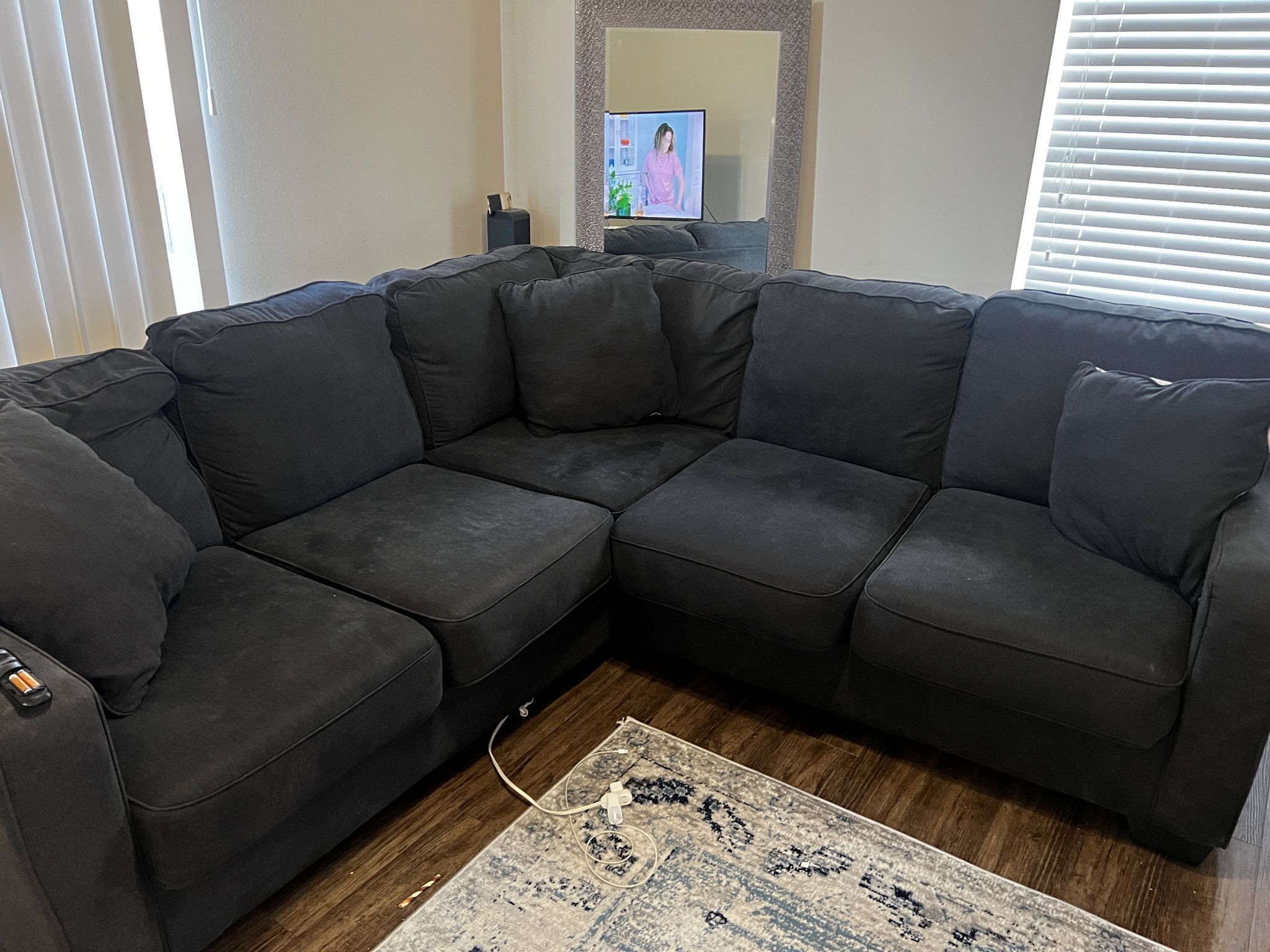 Dark grey Ashley furniture Couch 