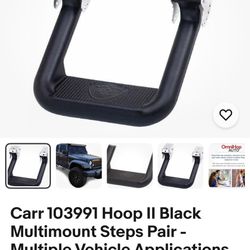 Carr UNIVERSAL SET  HOOP II  Black Powder Coat;