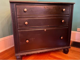 Wooden two drawer dresser