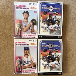 Cody Bellinger Los Angeles Dodgers MLB Super7 ReAction Figures Lot of 2 New