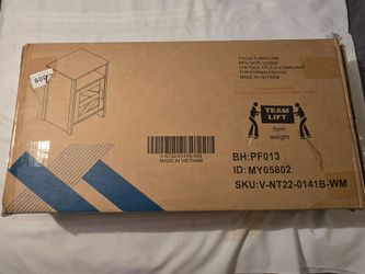 Brand new. Focus Furniture Barn Door Nightstands (Set of 2) - SKU: V-NT22-0141B-WM