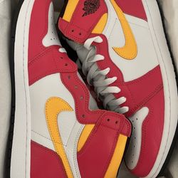 DS JORDAN 1 FUSION RED SIZE 9.5, 10.5 & 11