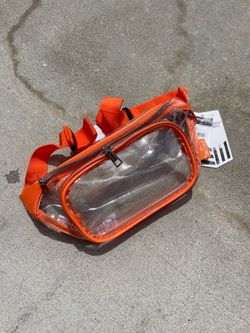 Orange Clear Bag Fanny Pack