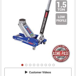 PITTSBURGH 1.5 Ton Low-Profile Aluminum Racing Floor Jack with RAPID PUMP