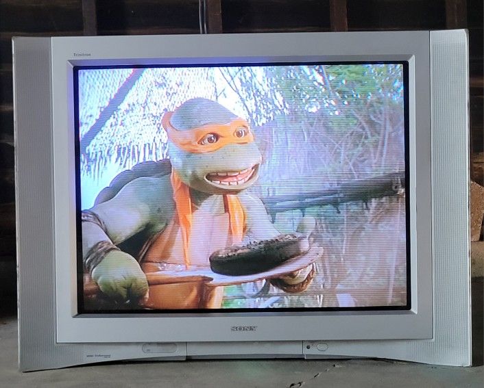 Sony WEGA Trinitron CRT TV KV-36FV300 36 Inch Flat Screen Retro Gaming w/ Remote