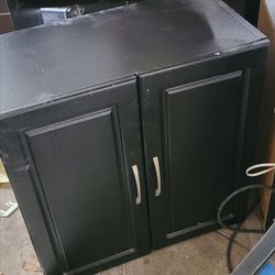 23.5 x 23.5x 11 black wall cabinet