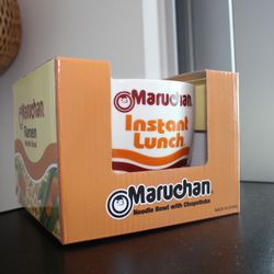 Maruchan Ramen Noodle Bowl with Chopsticks NEW Classic Logo