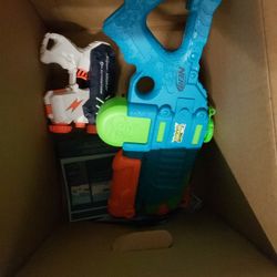 Nerf Supersoaker Water Guns Both For $15