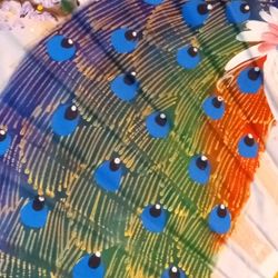 3feet Wide Wall Fan Art..white Or Red