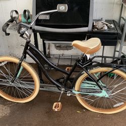 Black And Tan Brown Bike Cruiser Beach Fixie Bicycle